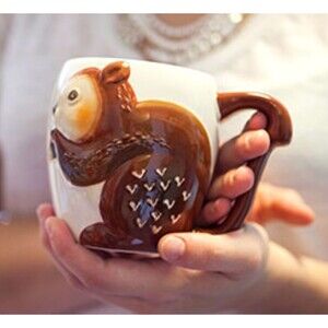 Heritage Collection Squirrel (With Nut) 3D Ceramic Mug, Better Homes and Gardens